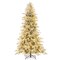 Green-White PE and PVC Snow Flocked Christmas Tree with Warm LED Lights